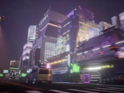 Cyber City Asset Pack 3D model