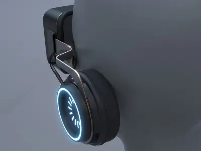 Sci Fi VR AR Headset Glasses 3D model