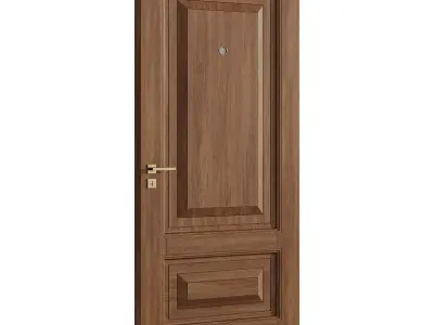 Interior door 24 Low-poly 3D model