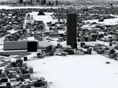 Paris Streets and Buildings 3D model