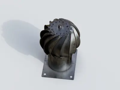 Roof Vent 06 Low-poly 3D model