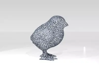 Chick Voronoi 3D model