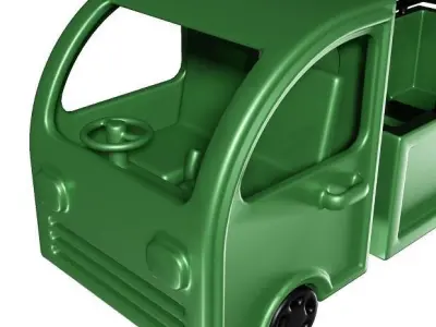 Marvelous Cartoon Truck Low-poly 3D model