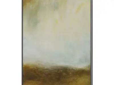 Set of 3 Abstract Paintings in Frames 3D model 76