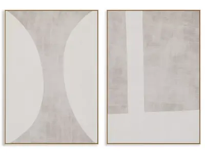 Abstract Painting Frame set 3D model 899