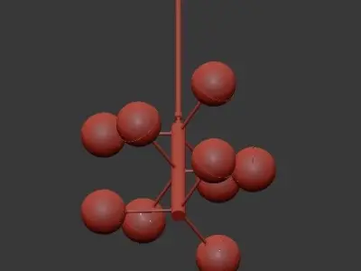 Italian Globe Cedar Moss Light 9 3D model