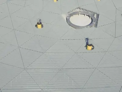 Fast radio telescope 3D model