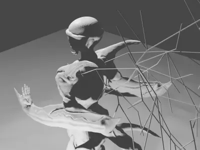 alien warrior 3D model