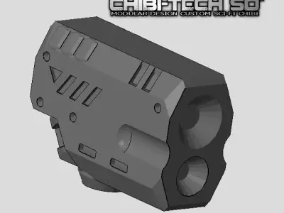 CHIBI-TECH SD - ARMORED ION-PBC COMBO SOLO 3D print model