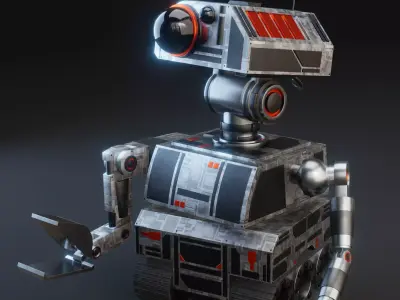 Sci-Fi Construction Robot 3D model