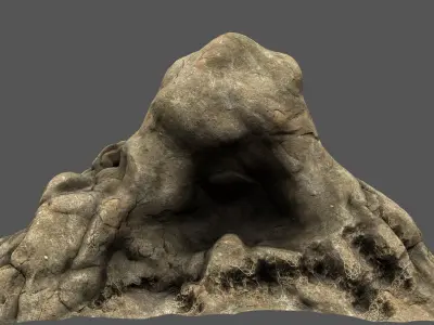 cave 01 Low-poly 3D model