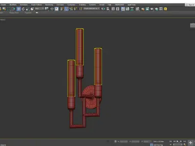 Hudson Valley Angler Wall Sconce Low-poly 3D model