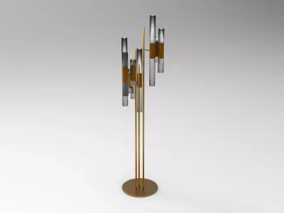 Floor Lamp Low-poly 3D model 30