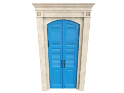 Entrance classic door 65 3D model