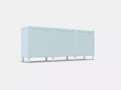 BESTA Storage combination with doors 72 Low-poly 3D model