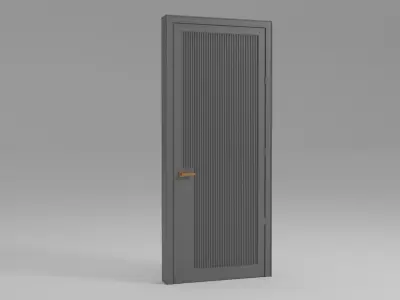 Modern Door 3D model 2