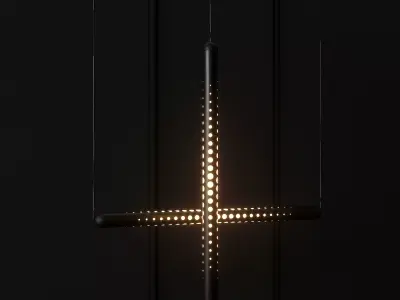 Tom Dixon Tube Light - Horizontal and Vertical 3D Model 3D model