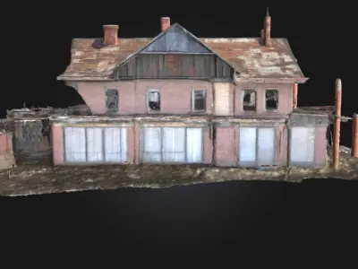 Desolate Manor  Echoes of Forgotten Grandeur 3D model