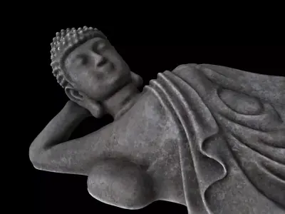 STUE001 Reclining Buddha 3D model
