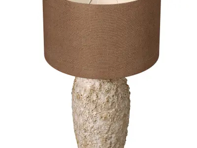 ROHLD Rustic Aged Provence Country Nightstand Table Lamp 3D model