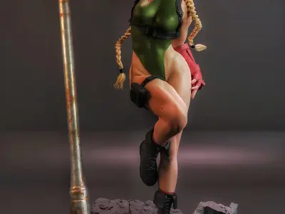 Cammy - Street Fighter 2 - STL 3D print model 3D print model