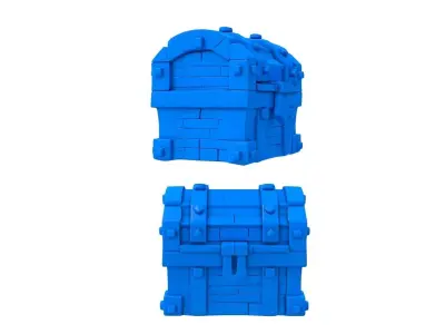 treasure chest - chest stl -  chest  3D print model