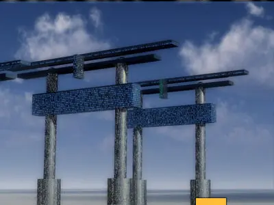 Sci Fi City Futuristic Architecture E3 E4 3D model