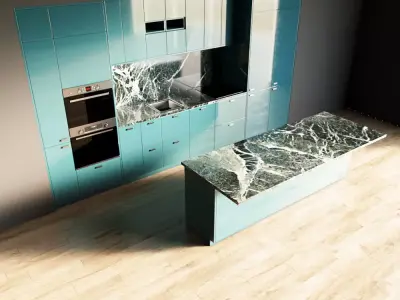 44-Kitchen8 glossy 4 3D model