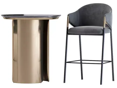 Euler Counter and Table 3D model