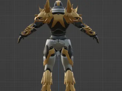 Scifi Warrior 3D model