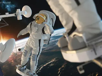  Astronaut on Foot Restraint Platform 