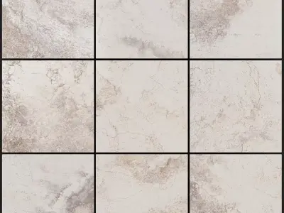 Yurtbay Seramik Bizantino Ivory 300x300 Set 2 3D model