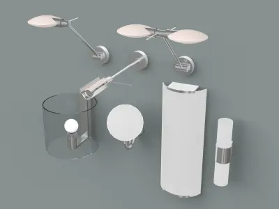 Wall Lamps Set  3D model
