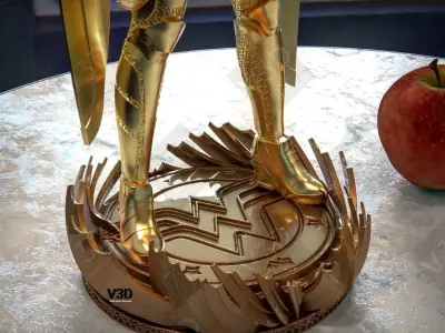 Wonder Woman 1984 - golden armor 2 - V3D 3D print model