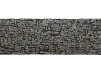 Old Stone Wall Scan Low-poly 3D model