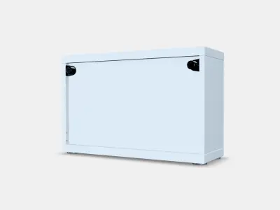 BESTA Shelf unit with glass door 26 Low-poly 3D model