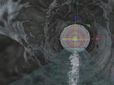 cave tunnel 3D model