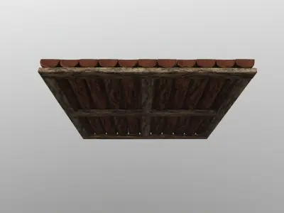 Game ready Wood floor 3D model Low-Poly Low-poly 3D model