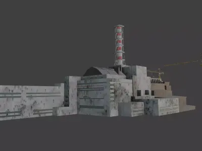 Chernobyl Nuclear Power Plant after disater 3D model 3D model
