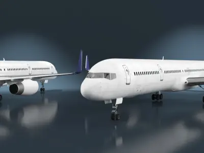  Boeing 757-300 with Cabin and Doors 