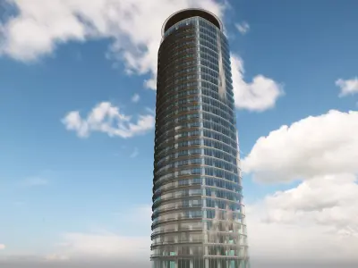 Kanyon - Eczacibasi Holding Headquarters Low-poly 3D model