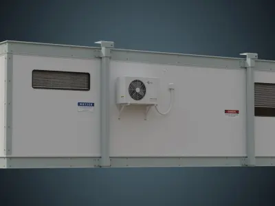 Portable Building 1A Low-poly 3D model