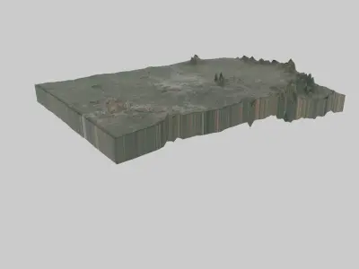 Indore City Low-poly 3D model
