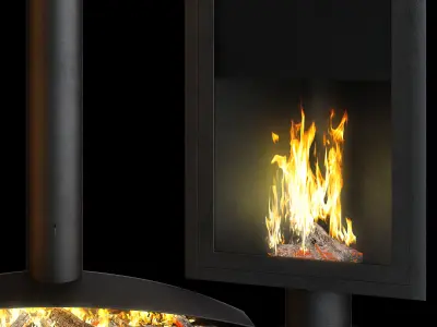 Fireplace set Focus Creation 3 3D model