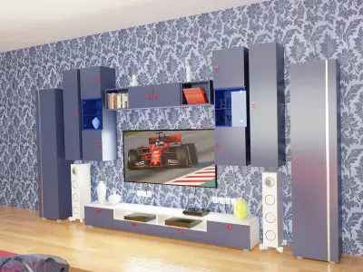 Living room The Together Low-poly 3D model