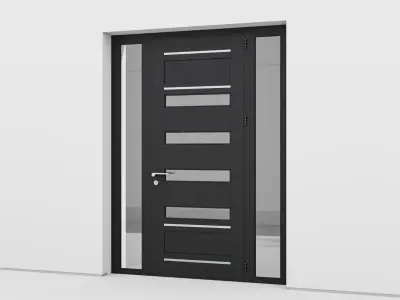 Aluminium door 149 3D model