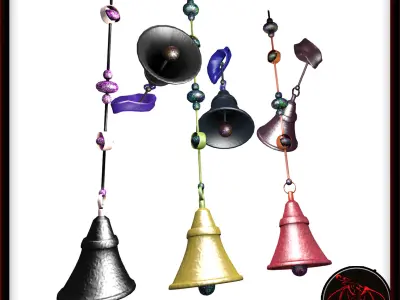 Decorated or Ceremonial Antlers Low-poly 3D model