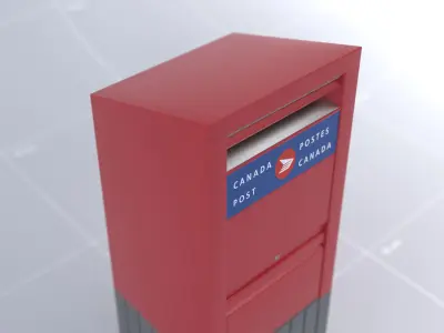 Toronto Mail Box 01 3D model