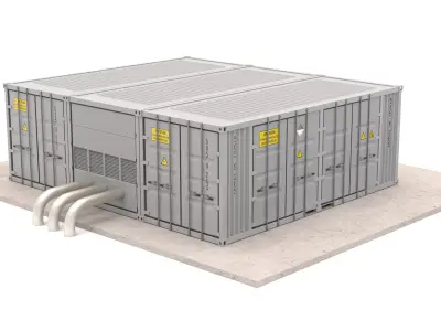 Battery Storage System Containers 3D model