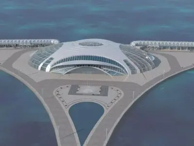 Shanghai Wusongkou International Cruise Terminal 3D model